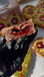 DUO COOKIES COEUR Vegan - Chocolat & Framboise