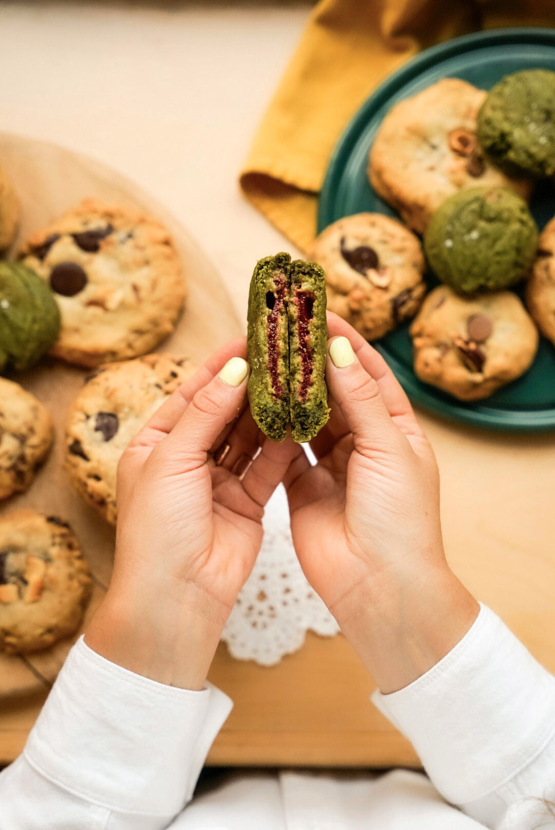 LE MATCHY VEGAN - Matcha & coeur framboise